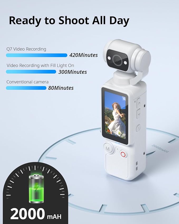 OZOT Q8 4K Handheld Gimbal Camera